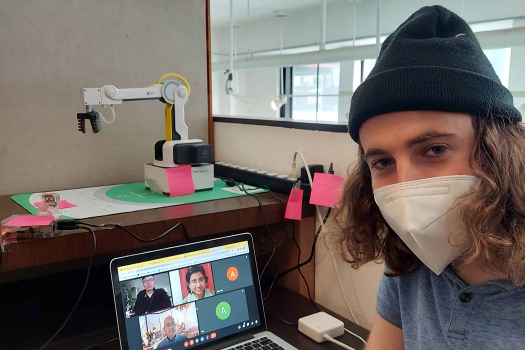 Adam (At SF HQ) and Rasa (At Kolkata) Testing AI-RETA's long-distance capabilities